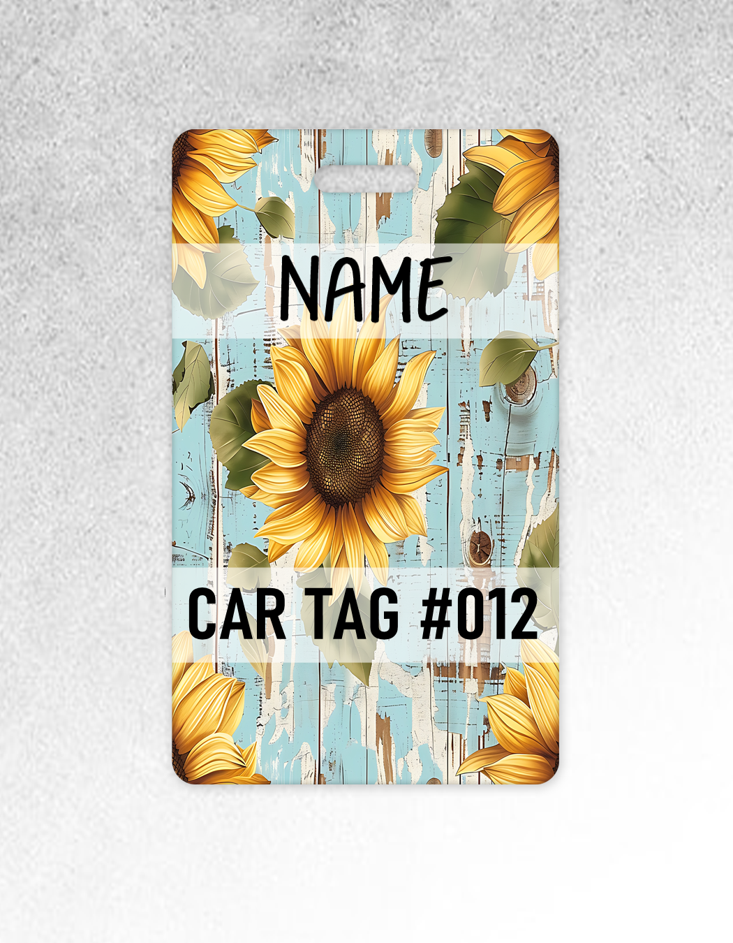 Countryside Sunflower Car Tag