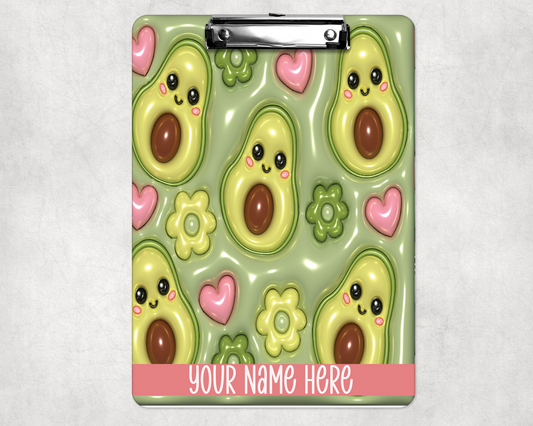 Avocado 3D Puff Clipboard
