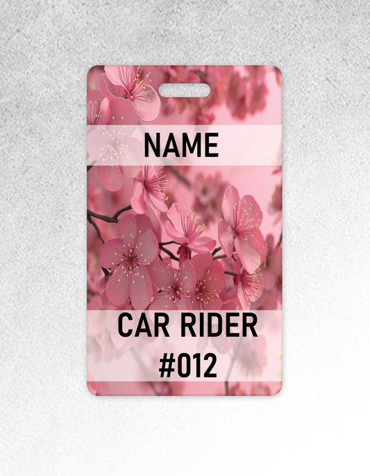 Cherry Blossom Car Tag