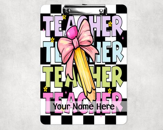 Retro Teacher Clipboard